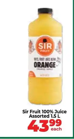 Food Lover's Market Sir Fruit 100% Juice Assorted 1.5 L offer