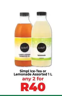 Food Lover's Market Simpl Ice-Tea or Lemonade Assorted 1 L offer