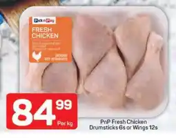 Pick n Pay PnP Fresh Chicken Drumsticks 6s or Wings 12s offer