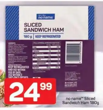 Pick n Pay no name Sliced Sandwich Ham 180g offer