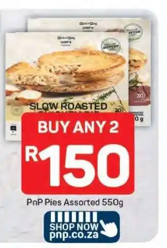 Pick n Pay PnP Pies Assorted 550g offer