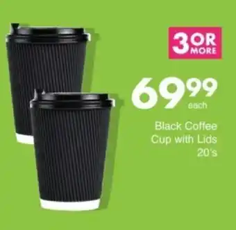Save Hyper Black Coffee Cup with Lids offer
