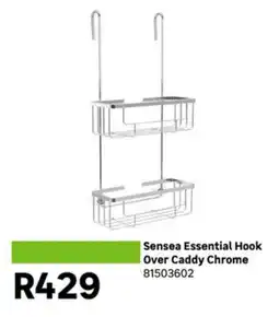 Leroy Merlin Sensea Essential Hook Over Caddy Chrome offer