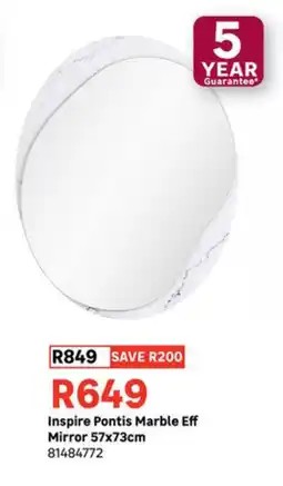 Leroy Merlin Inspire Pontis Marble Eff Mirror offer