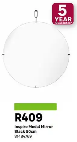 Leroy Merlin Inspire Medal Mirror Black offer