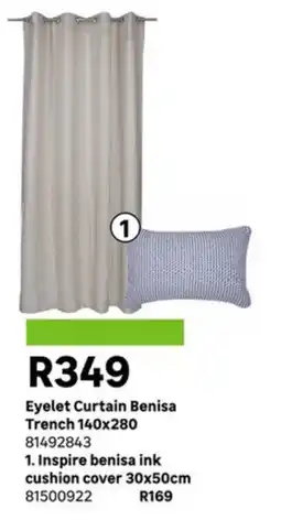 Leroy Merlin Eyelet Curtain Benisa Trench offer