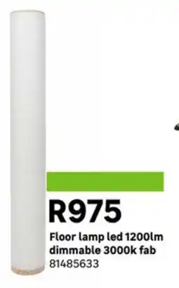 Leroy Merlin Floor lamp led 1200lm dimmable 3000k fab offer