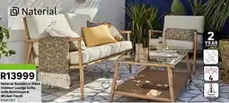 Leroy Merlin Naterial Bamboo Outdoor Lounge Suite with Aluminium & Wicker Finish offer