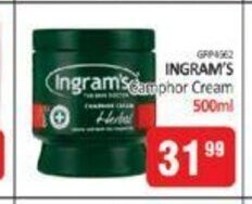 KitKat Cash and Carry Ingram's Camphor Cream 500ml offer