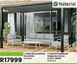 Leroy Merlin Coffee Set Naterial Orna White offer