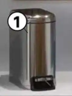 Leroy Merlin Dustbins Sensea Remix Slim Silver Chrome offer