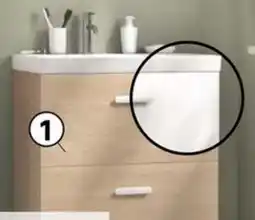 Leroy Merlin Sensea Under Basin Cabinet Easy 2drawers Oak 70 offer