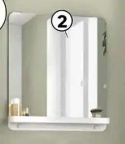 Leroy Merlin Sensea Easy Mirror With Metal Shelf White 70 offer