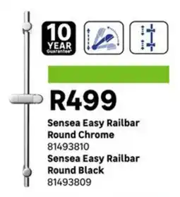 Leroy Merlin Sensea Easy Railbar Round Chrome offer