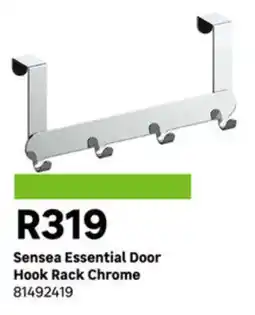 Leroy Merlin Sensea Essential Door Hook Rack Chrome offer