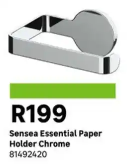 Leroy Merlin Sensea Essential Paper Holder Chrome offer