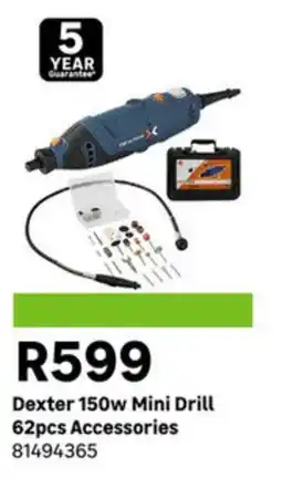 Leroy Merlin Dexter 150w Mini Drill Accessories offer