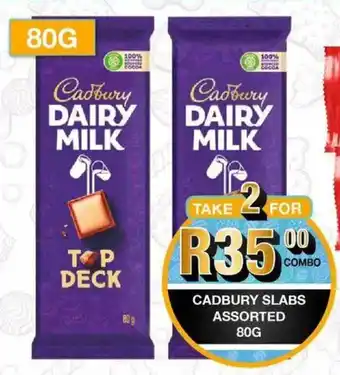 Take 'n Pay Cadbury slabs assorted offer
