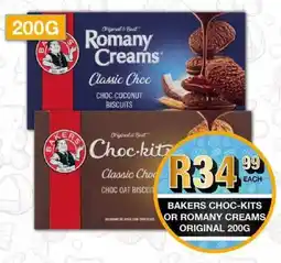 Take 'n Pay Bakers choc-kits or romany creams original offer