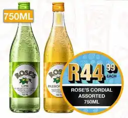 Take 'n Pay Rose's cordial assorted offer