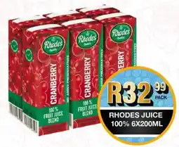 Take 'n Pay Rhodes 100% fruit juice blend offer