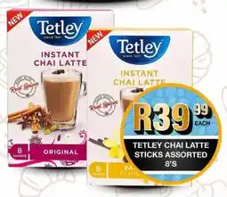 Take 'n Pay Tetley chai latte sticks assorted offer