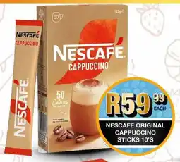 Take 'n Pay Nescafe original cappuccino sticks offer