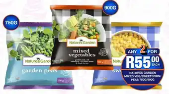 Take 'n Pay Natures garden mixed veg/ sweetcorn/ peas offer