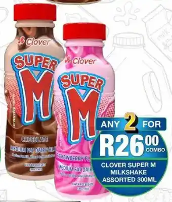 Take 'n Pay Clover super m milkshake assorted offer