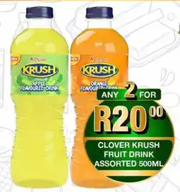 Take 'n Pay Clover krush fruit drink assorted offer