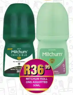 Take 'n Pay Mitchum roll ons assorted offer