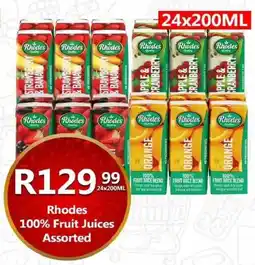 Take 'n Pay Rhodes 100% Fruit Juices Assorted offer