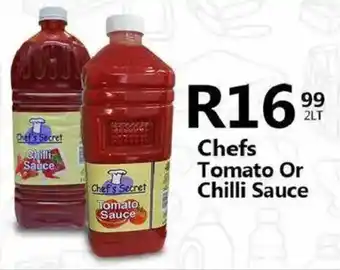 Take 'n Pay Chefs Tomato Or Chilli Sauce offer