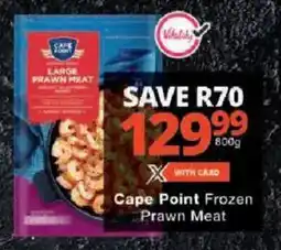Checkers Cape Point Frozen Prawn Meat offer
