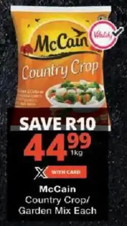 Checkers McCain Country Crop/ Garden Mix offer