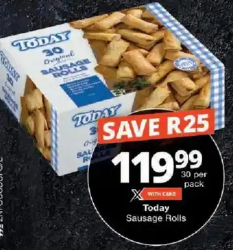 Checkers Today Sausage Rolls offer