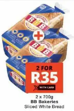 Checkers BB Bakeries Sliced White Bread offer