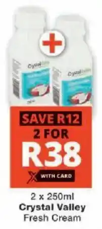 Checkers Crystal Valley Fresh Cream offer