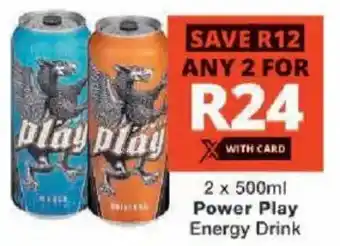 Checkers Power Play Energy Drink offer