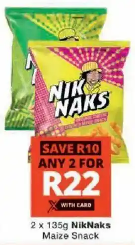 Checkers NikNaks Maize Snack offer