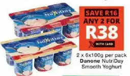 Checkers Danone NutriDay Smooth Yoghurt offer