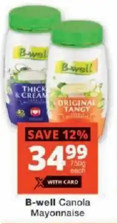 Checkers B-well Canola Mayonnaise offer
