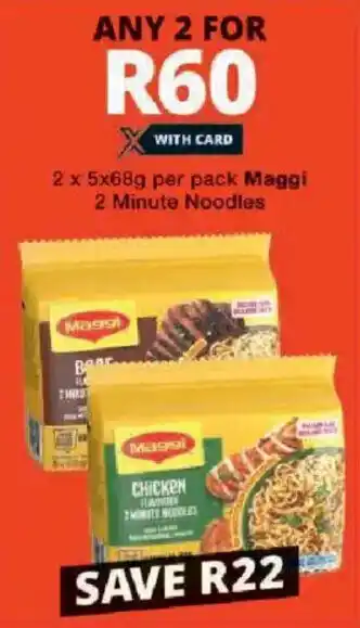 Checkers Maggi 2 Minute Noodles offer