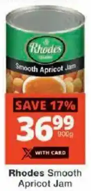 Checkers Rhodes Smooth Apricot Jam offer