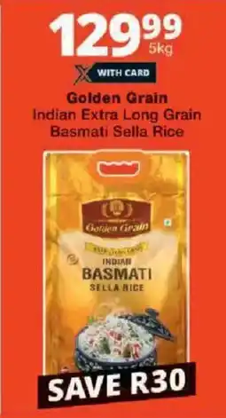 Checkers Golden Grain Indian Extra Long Grain Basmati Sella Rice offer