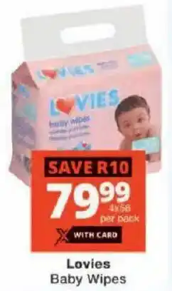 Checkers Lovies Baby Wipes offer