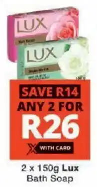 Checkers Lux Bath Soap offer