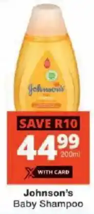 Checkers Johnson's Baby Shampoo offer