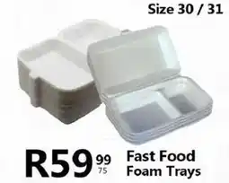 Take 'n Pay Fast Food Foam Trays offer