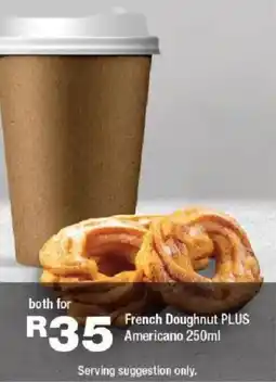 OK urban French Doughnut plus Americano offer
